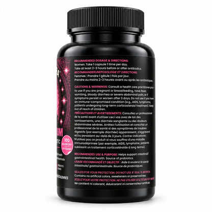 Flora Bloom Women’s Probiotic – 100 Billion CFU + Prebiotic | 15 Strains | 30 Capsules