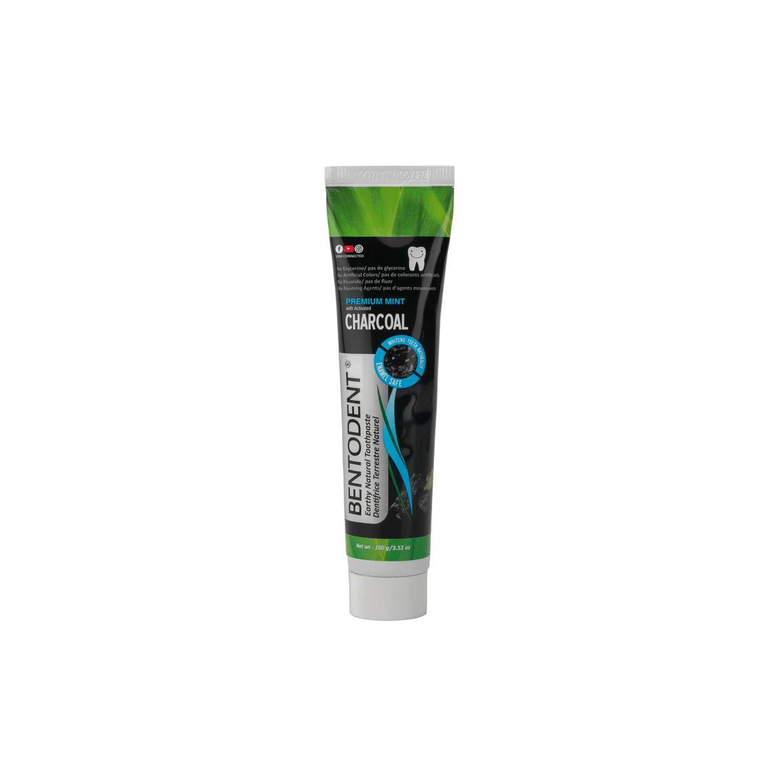 Bentodent Charcoal Toothpaste - Natural &amp; Fluoride Free - bentodent x idonaturals